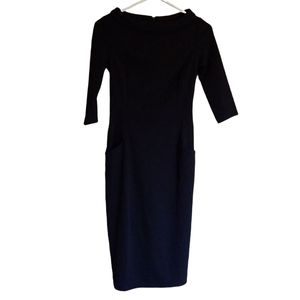 Laura Bettini Black Dress Size XS Boat Collar New With Tag
